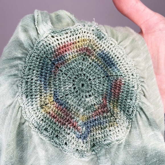 FREE PEOPLE | Green Tie Dye Tank Top - Picture 4 of 5